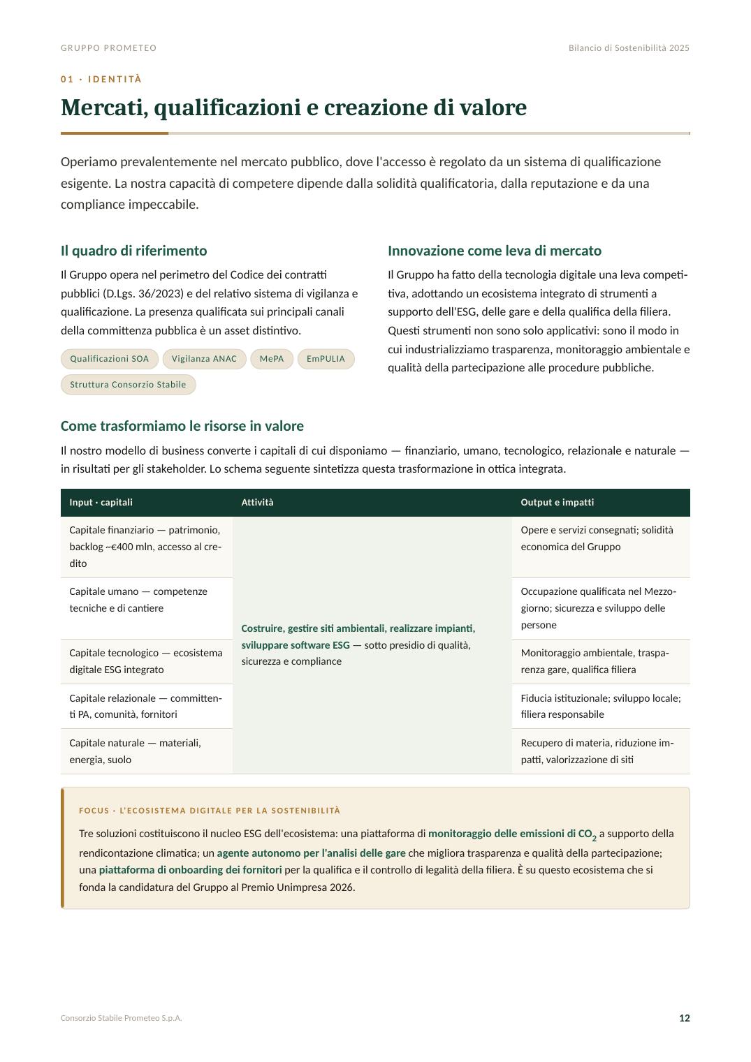 Bilancio di Sostenibilità 2025 — pagina 12