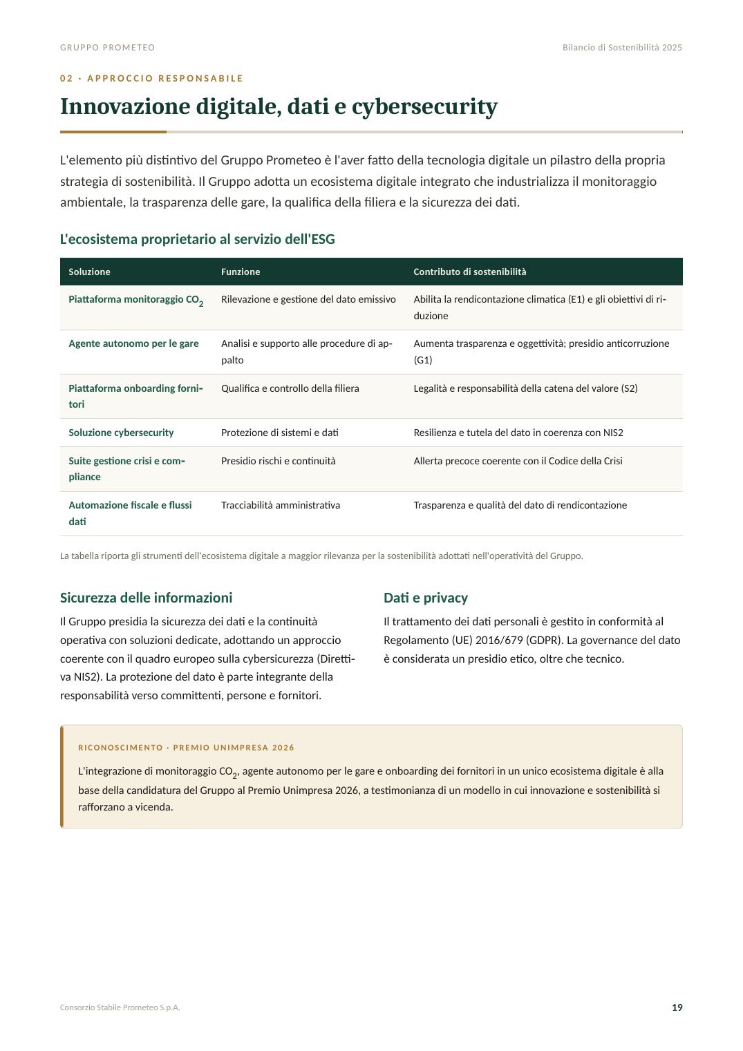 Bilancio di Sostenibilità 2025 — pagina 19