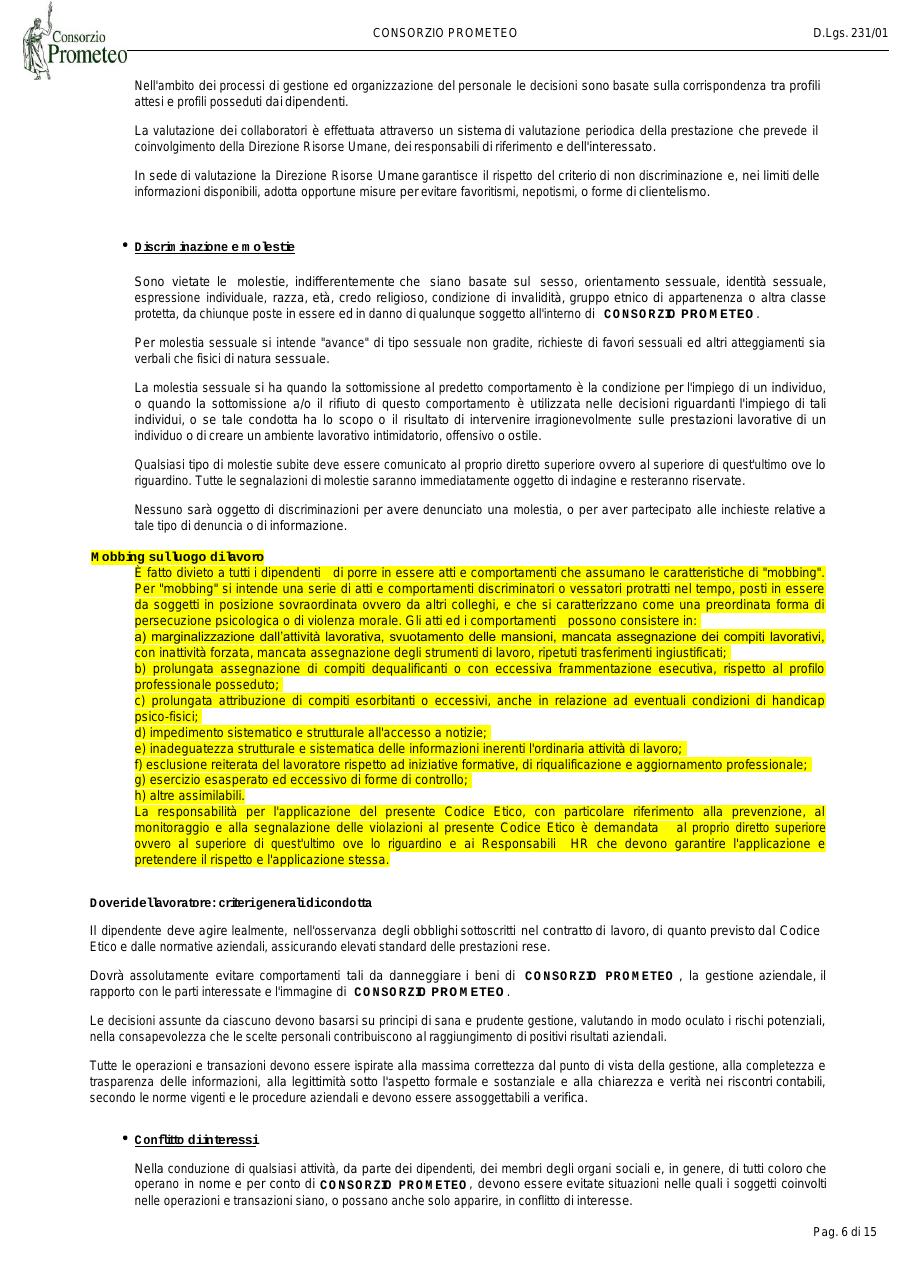 Codice Etico — pagina 6