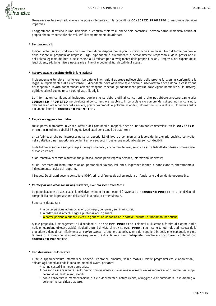 Codice Etico — pagina 7
