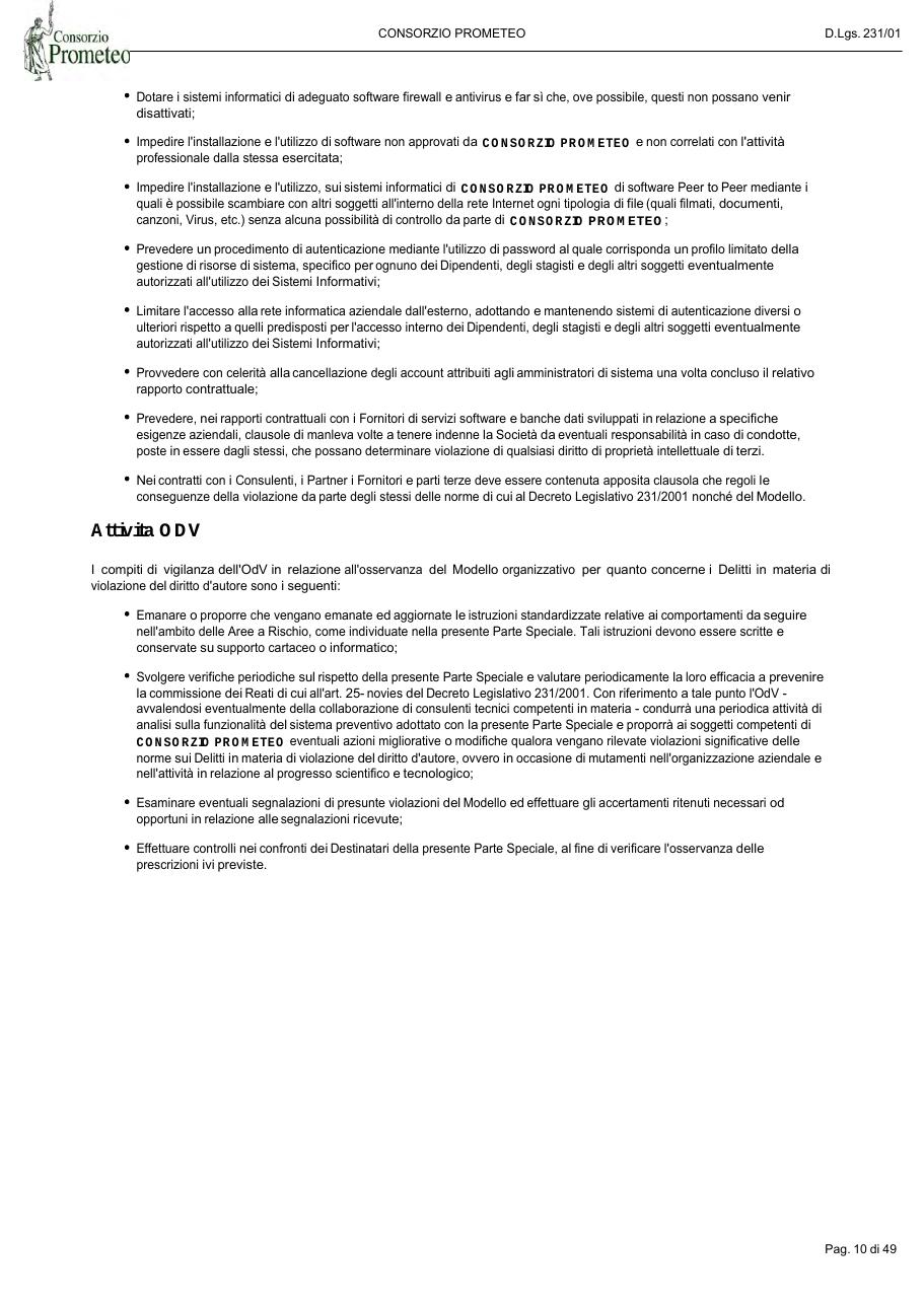 Modello Organizzativo — pagina 10