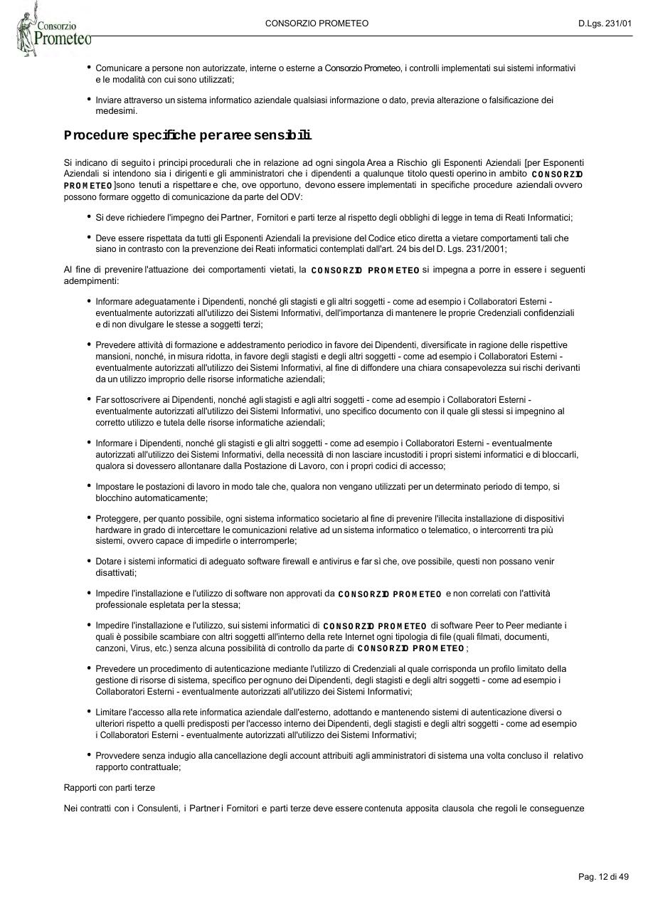 Modello Organizzativo — pagina 12