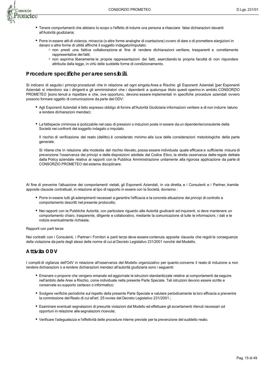 Modello Organizzativo — pagina 15