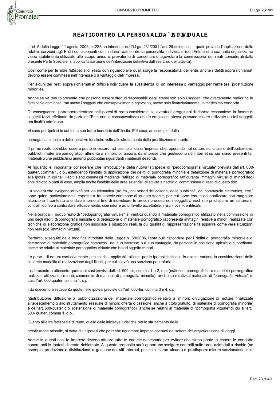 Modello Organizzativo — pagina 23