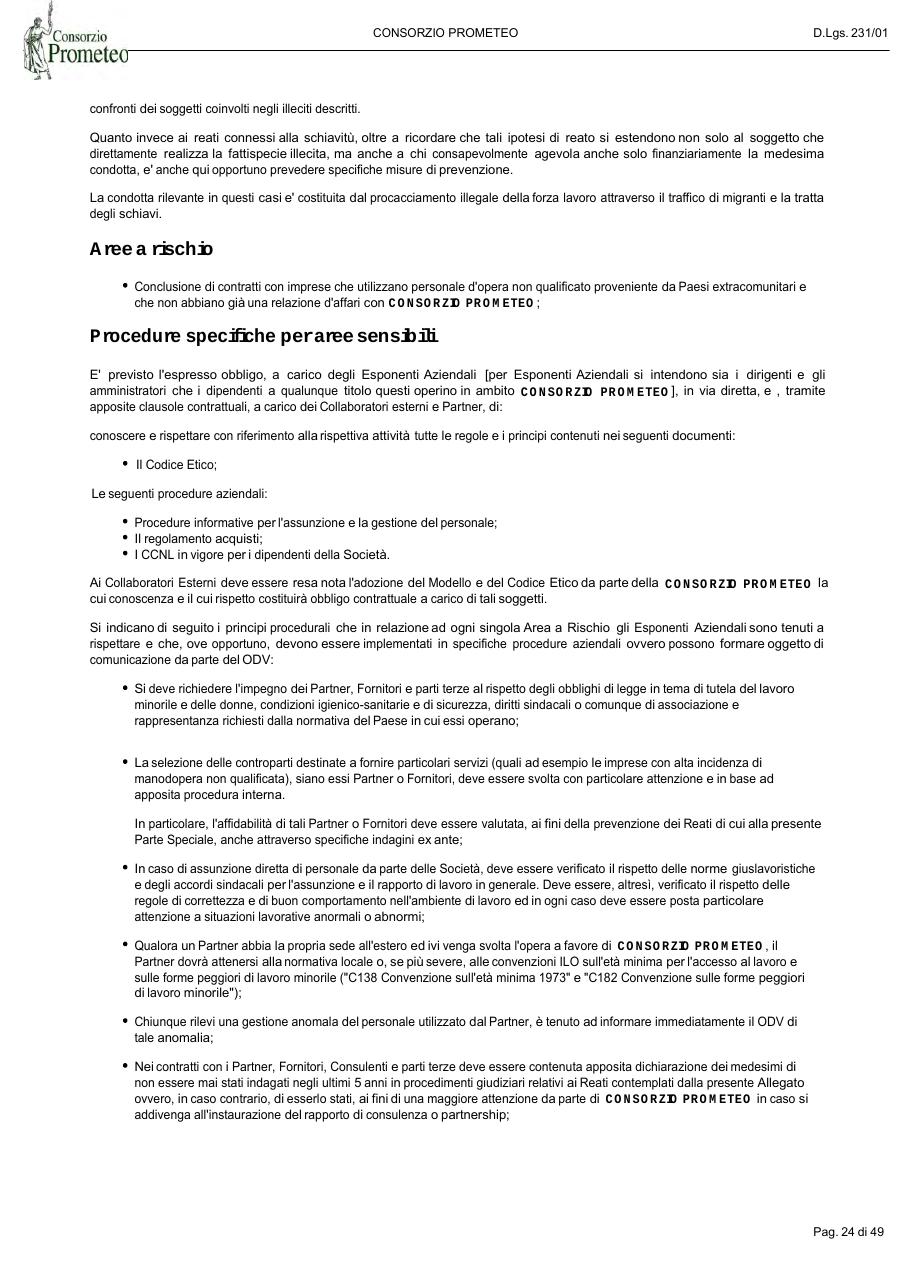 Modello Organizzativo — pagina 24