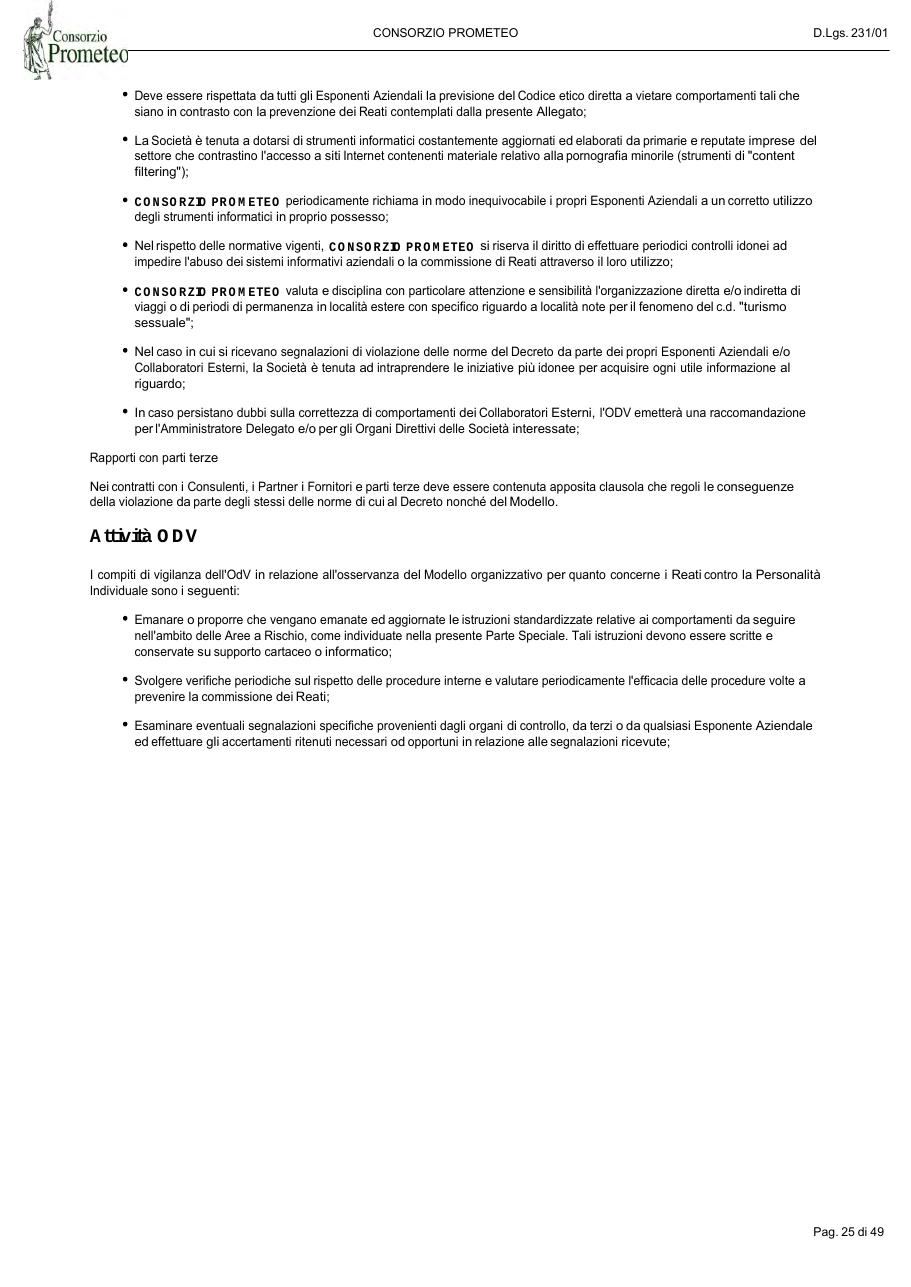 Modello Organizzativo — pagina 25