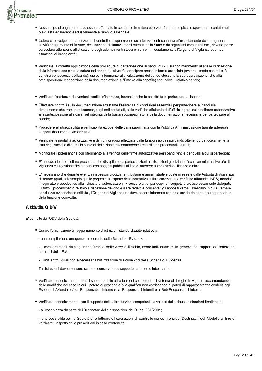 Modello Organizzativo — pagina 28