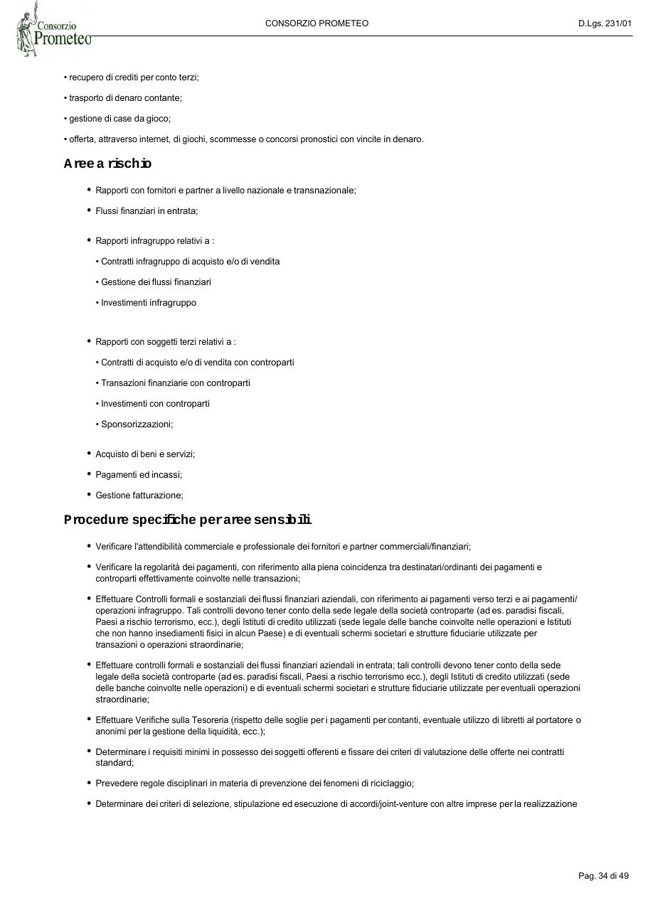 Modello Organizzativo — pagina 34