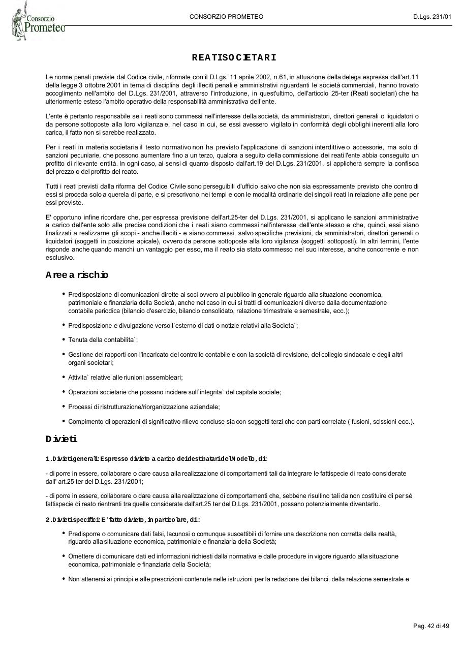 Modello Organizzativo — pagina 42