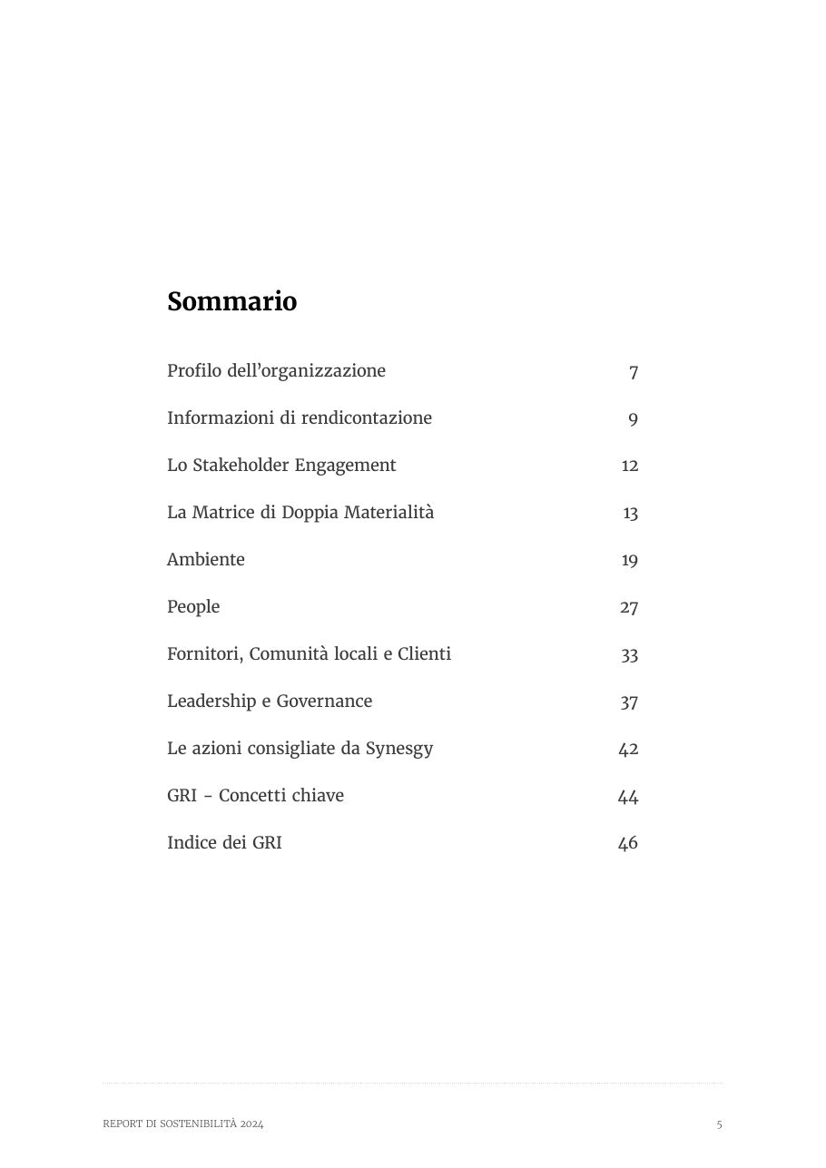 Report di Sostenibilità 2024 — pagina 5