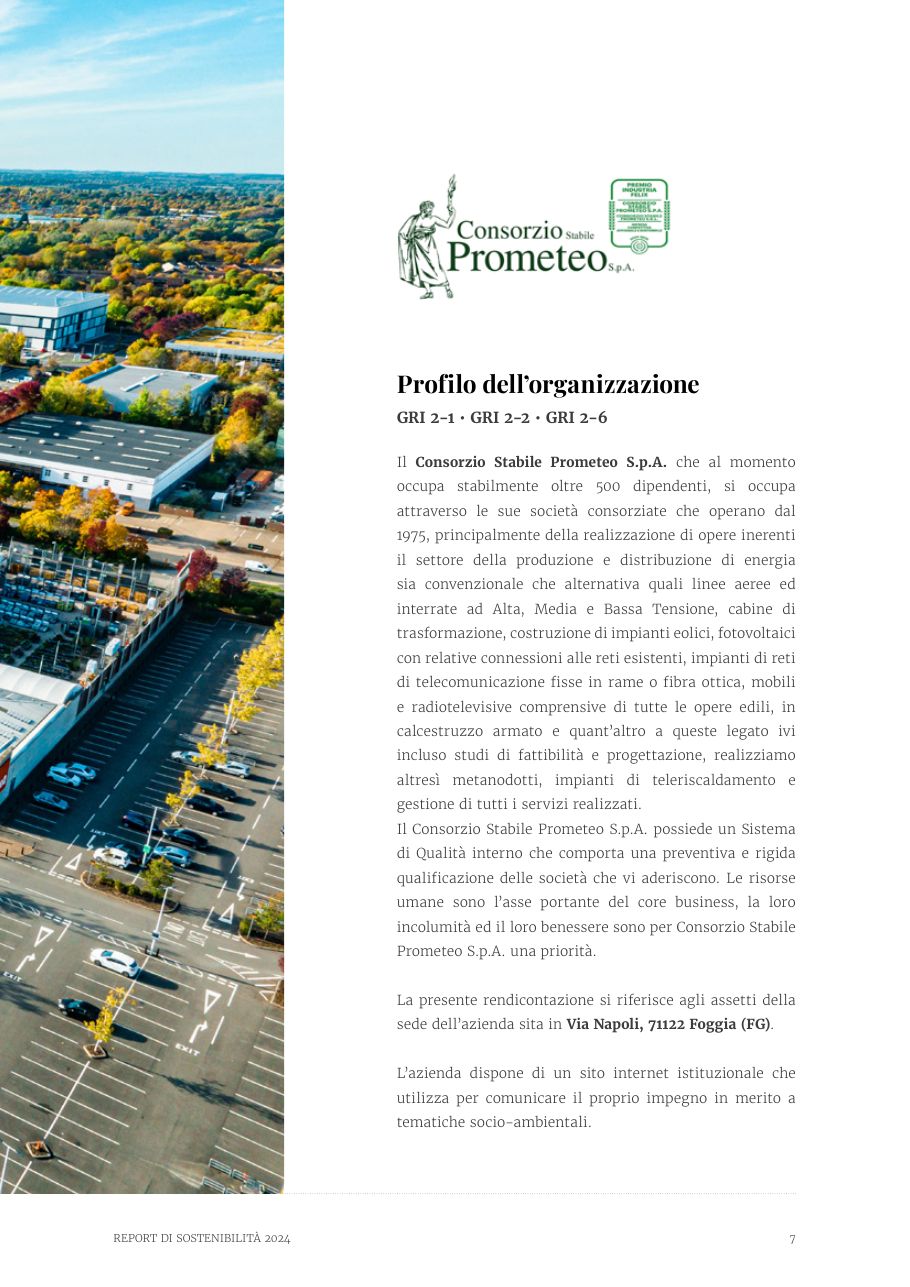 Report di Sostenibilità 2024 — pagina 7