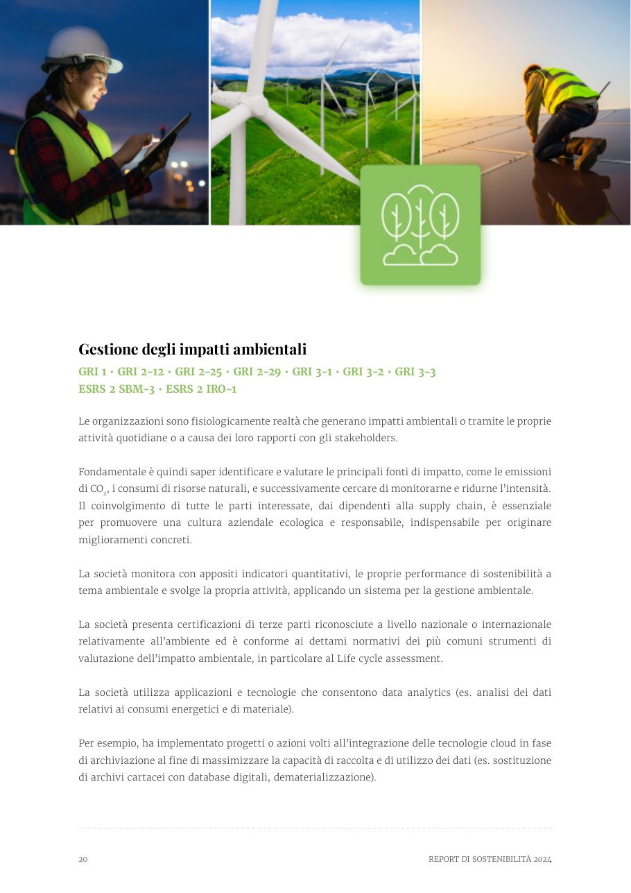Report di Sostenibilità 2024 — pagina 20
