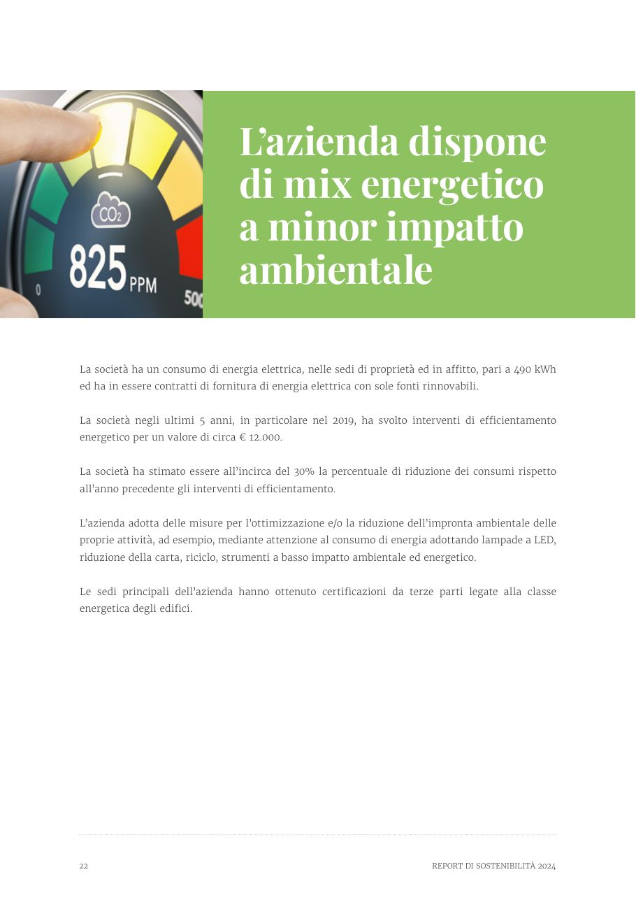 Report di Sostenibilità 2024 — pagina 22