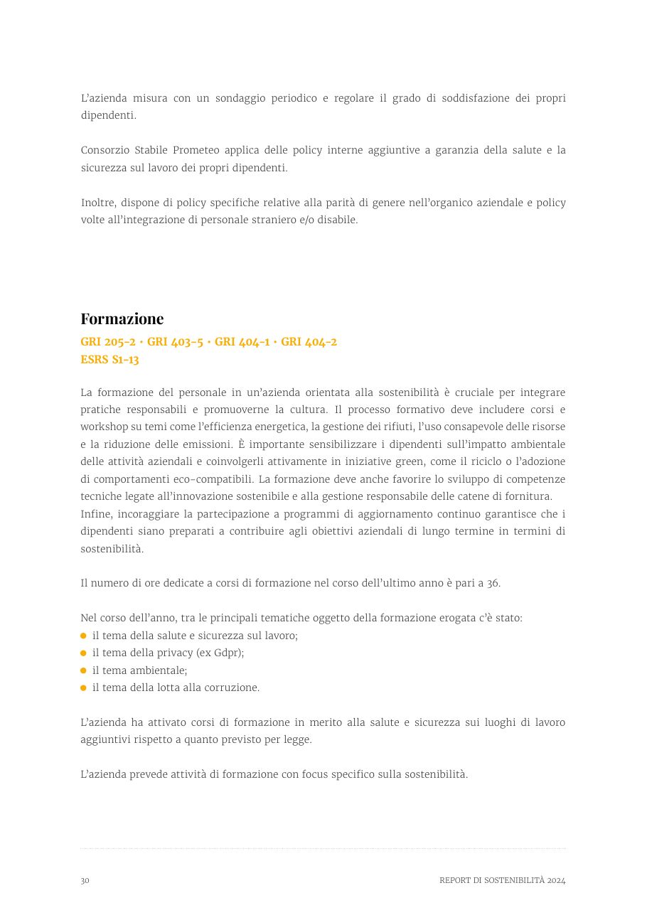 Report di Sostenibilità 2024 — pagina 30