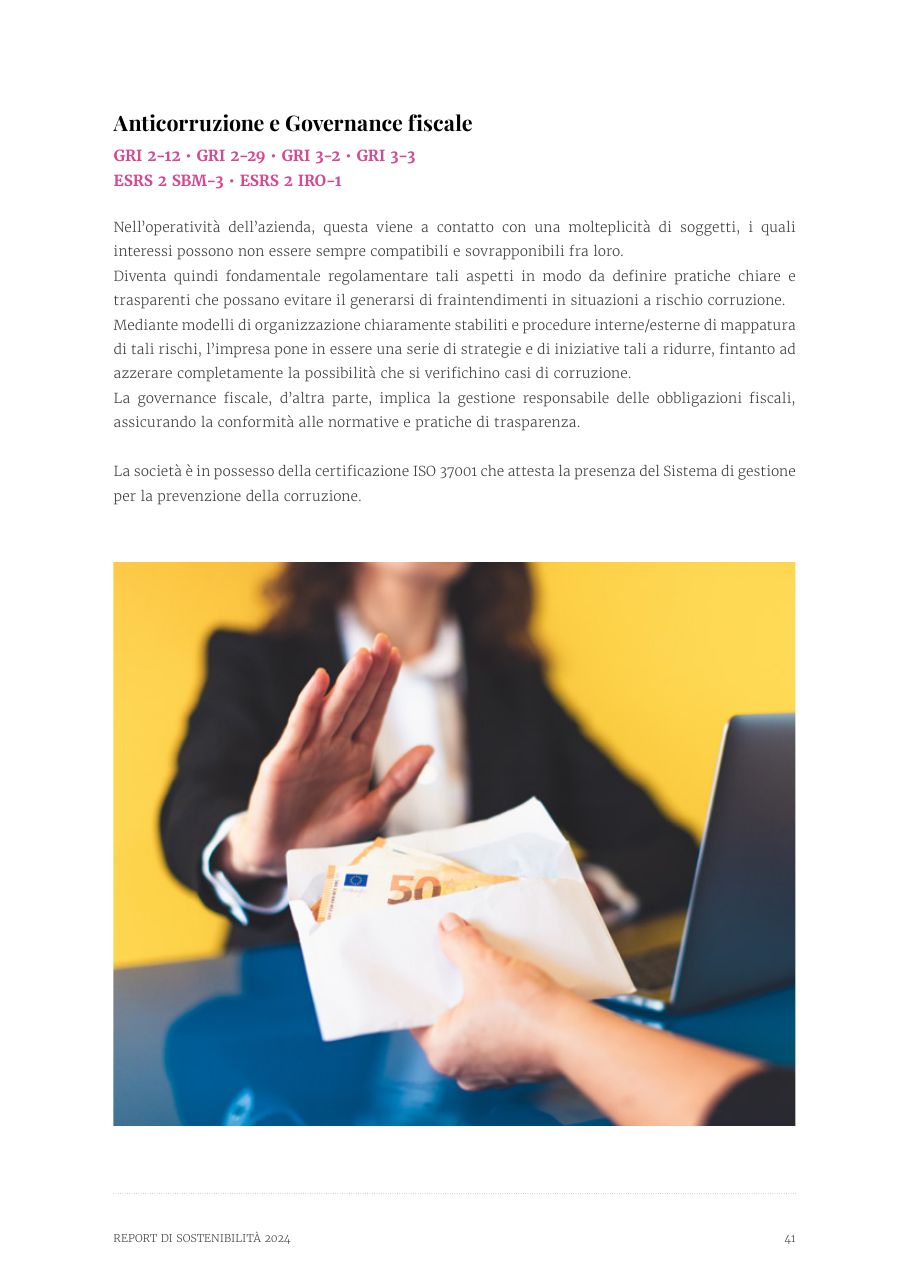 Report di Sostenibilità 2024 — pagina 41
