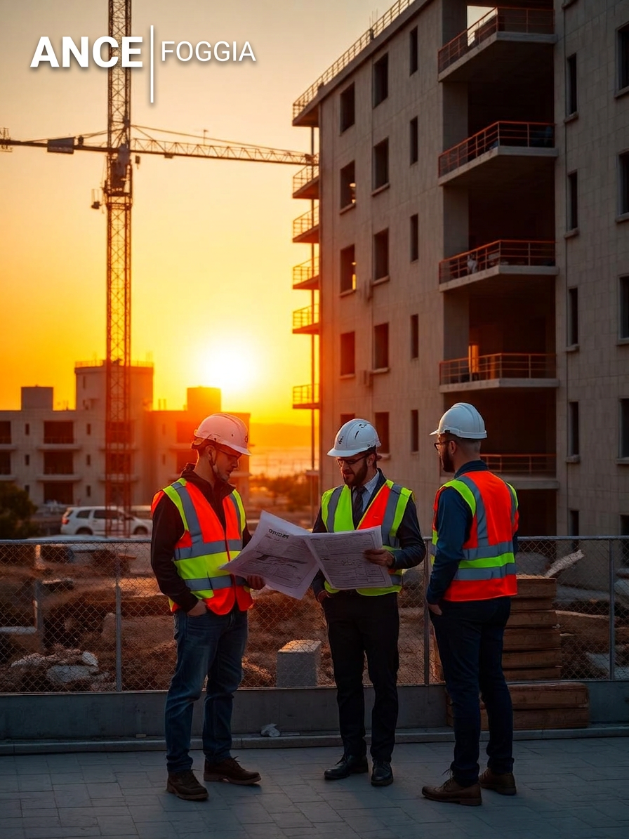 Cantiere edile a Foggia — Consorzio Stabile Prometeo partner associato ANCE Foggia