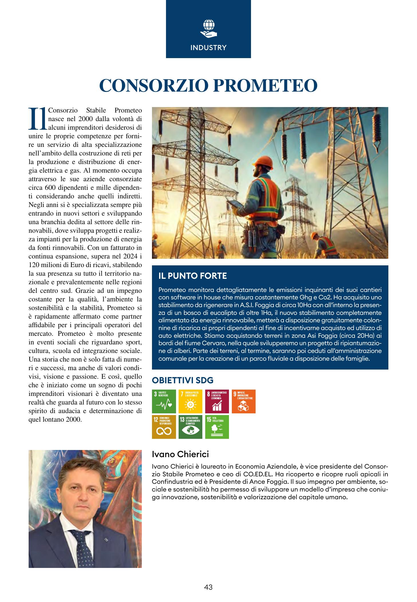 Consorzio Prometeo tra le 100 aziende italiane più responsabili — pagina 1